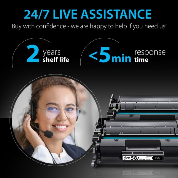 Compatible HP 58А Toner Cartridge Replacement (2 Black), Smart Ink - Image 6