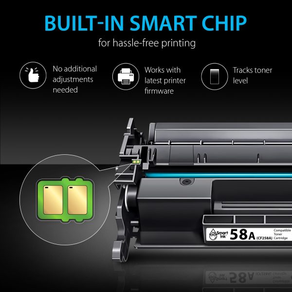 Compatible HP 58А Toner Cartridge Replacement (2 Black), Smart Ink - Image 3