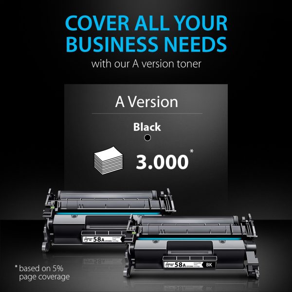 Compatible HP 58А Toner Cartridge Replacement (2 Black), Smart Ink - Image 5