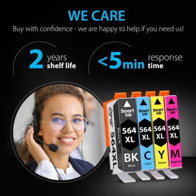 Compatible Ink Cartridge Replacement for HP 564 XL (4 Combo Pack), Smart Ink - Image 5