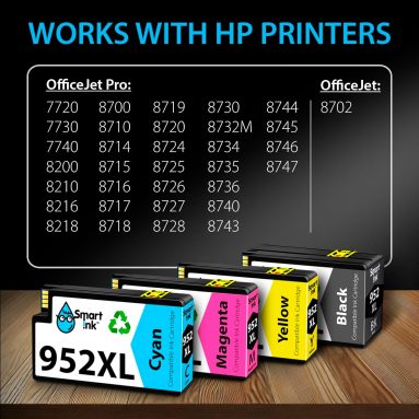 Compatible Ink Cartridges - HP 952XL combo pack (4 pack), Smart Ink - Image 2