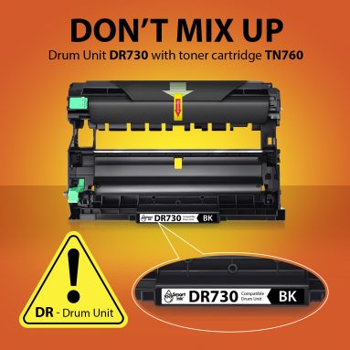Compatible Drum Unit Replacement for Brother DR 760 DR 730 (1 pack), Smart Ink - Image 2