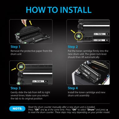 Compatible Drum Unit Replacement for Brother DR 760 DR 730 (1 pack), Smart Ink - Image 6