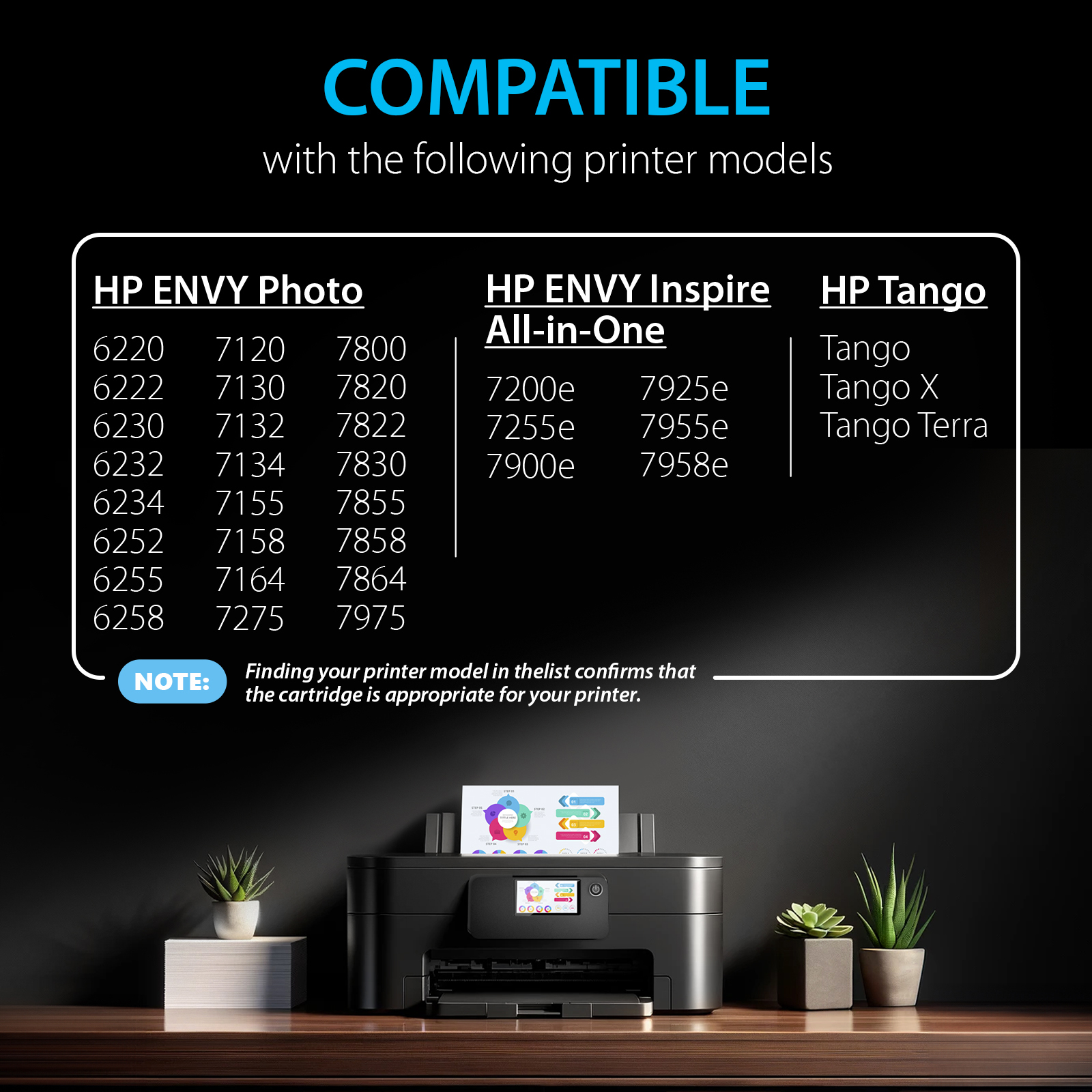 2 Pezzi Adatti Per HP 64 64XL Colore Nero Per HP ENVY 6220 - Foto 4