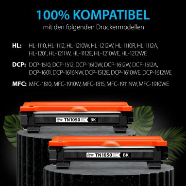 Kompatible Tonerkartusche für Brother TN 1050 (2er Pack), Smart Ink – Bild 3