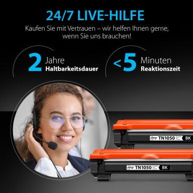 Kompatible Tonerkartusche für Brother TN 1050 (2er Pack), Smart Ink – Bild 4
