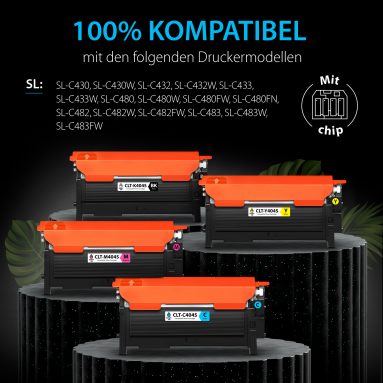 Kompatible Tonerkartusche für Samsung CLT-P404S (4er Pack), Smart Ink – Bild 2