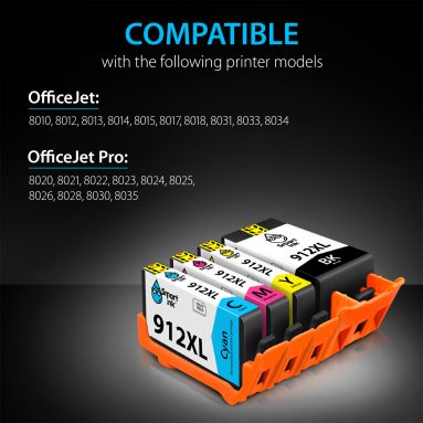 Remanufactured Ink Cartridge Replacement for HP 912XL (4 pack), Smart Ink - Image 3