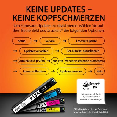 Kompatible Druckerpatronen für HP 913A (4er Pack), Smart Ink – Bild 3