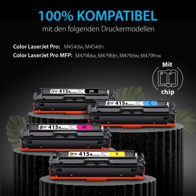 Kompatible Tonerkartusche für HP 415А (4er Pack), Smart Ink – Bild 2
