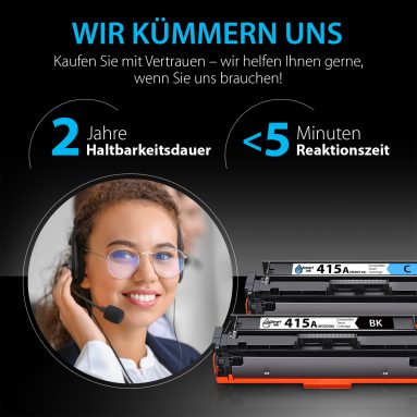 Kompatible Tonerkartusche für HP 415А (4er Pack), Smart Ink – Bild 6