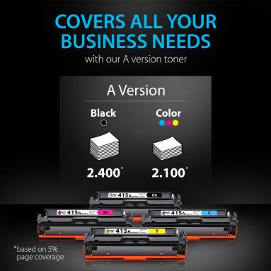 Compatible HP 415А Toner Cartridge Replacement (4 Combo Pack), Smart Ink - Image 5