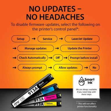 Compatible Ink Cartridge Replacement for HP 913A (4 pack), Smart Ink - Image 4