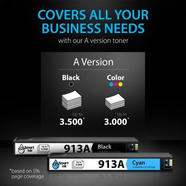 Compatible Ink Cartridge Replacement for HP 913A (4 pack), Smart Ink - Image 6
