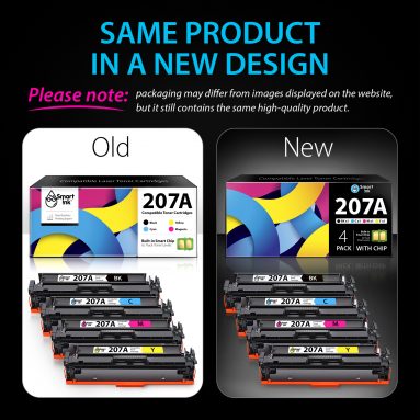 Compatible HP 207А Toner Cartridge Replacement (4 Combo Pack), Smart Ink - Image 2