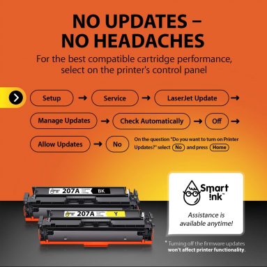 Compatible HP 207А Toner Cartridge Replacement (4 Combo Pack), Smart Ink - Image 4