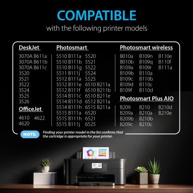 Compatible Ink Cartridge Replacement for HP 364 XL (4 Black pack), Smart Ink - Image 4