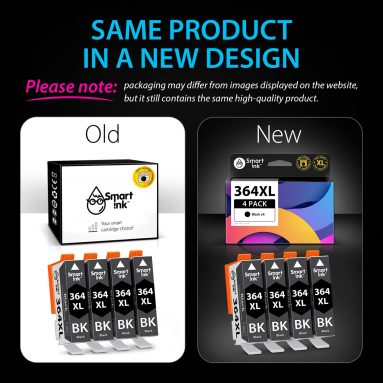 Compatible Ink Cartridge Replacement for HP 364 XL (4 Black pack), Smart Ink - Image 3