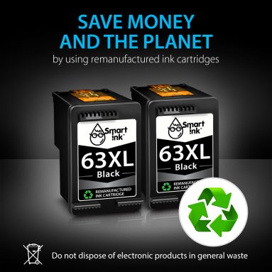 Remanufactured HP 63 XL (2 Black pack), Smart Ink - Image 5