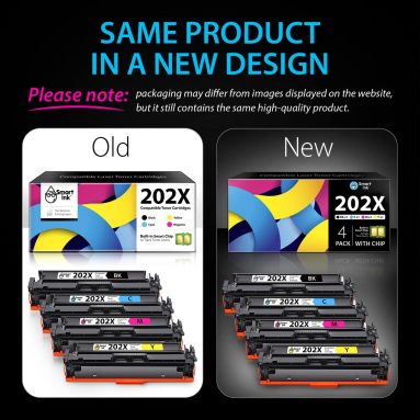 Compatible HP 202X Toner Cartridge Replacement (4 Combo Pack), Smart Ink - Image 2