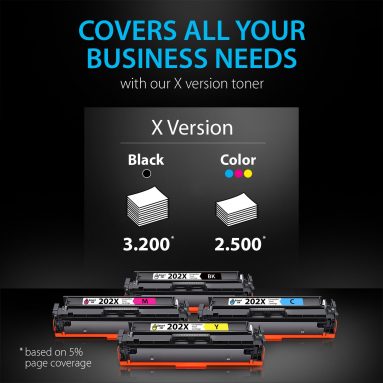 Compatible HP 202X Toner Cartridge Replacement (4 Combo Pack), Smart Ink - Image 5