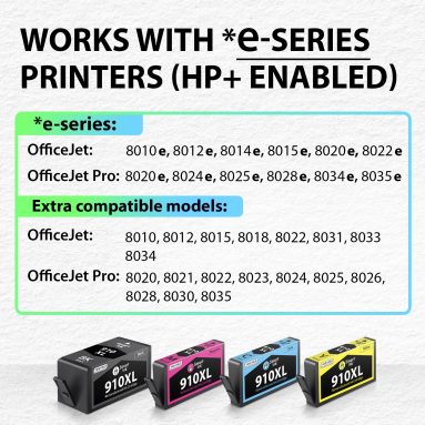 Remanufactured Ink Cartridge Replacement for HP 910XL (4 Combo Pack), Smart Ink - Image 2