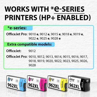 Remanufactured Ink Cartridge Replacement for HP 962XL (4 Combo Pack), Smart Ink - Image 2