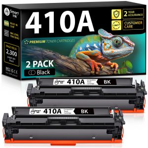 Compatible HP 410A Toner Cartridge Replacement (2 Combo Pack), Smart Ink