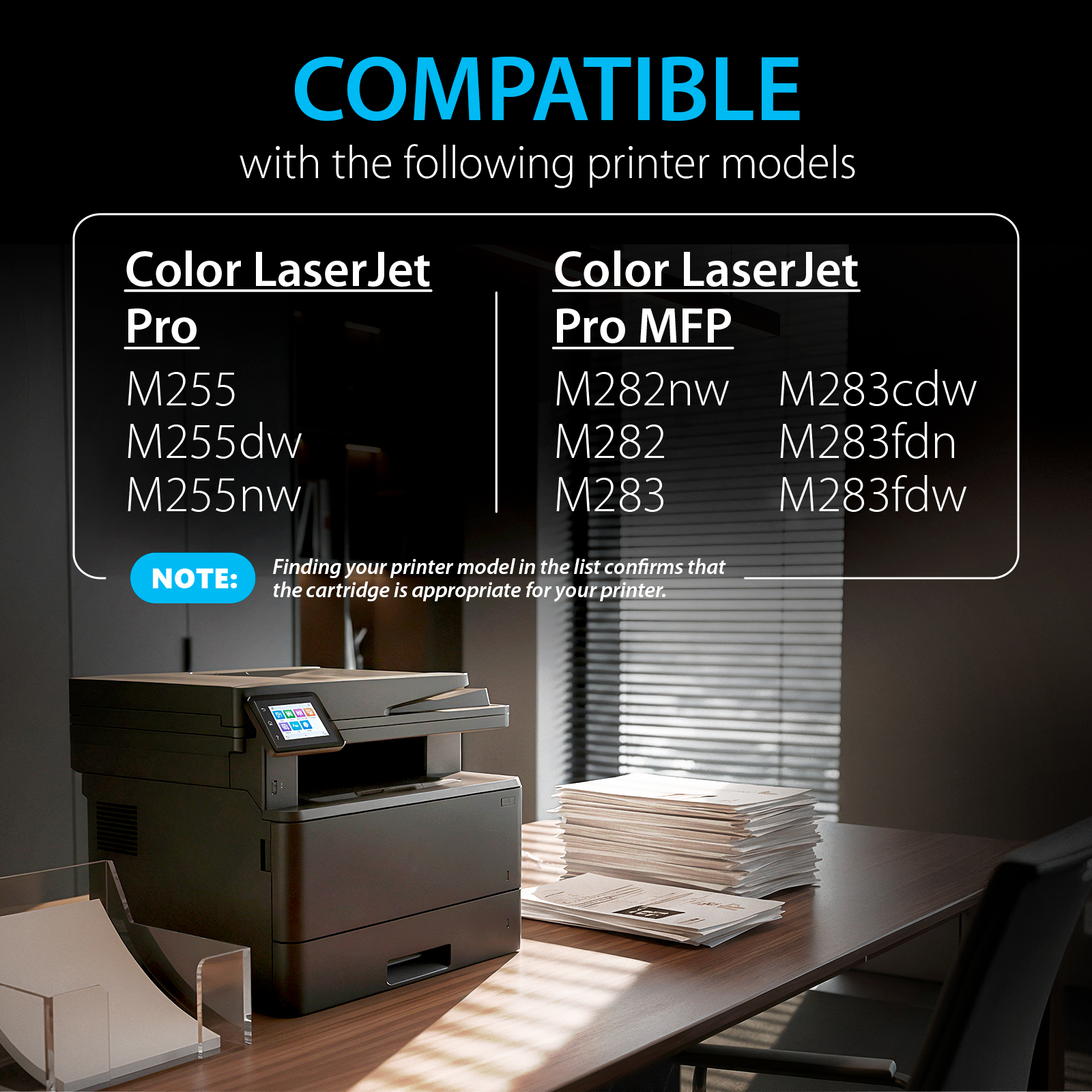 Compatible HP 207А Toner Cartridge Replacement (2 Black Pack), Smart Ink