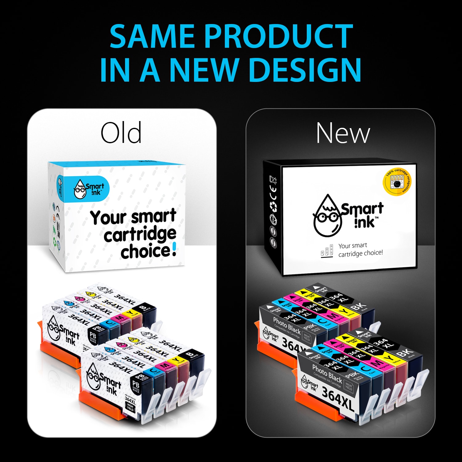 Compatible Ink Cartridge Replacement for HP 364 XL (10 pack with Photo Black), Smart Ink