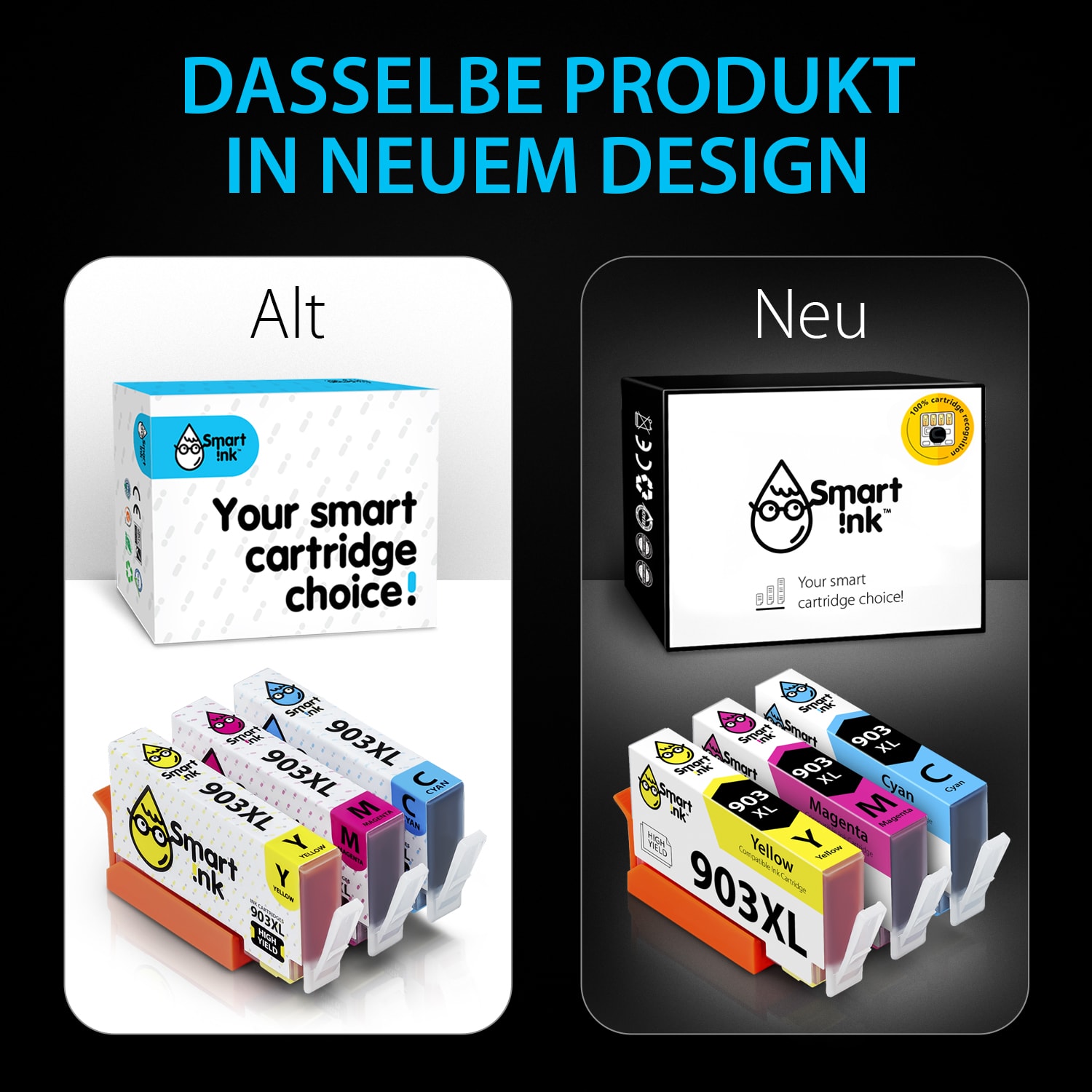 Kompatible Druckerpatronen für HP 903 XL (3er Pack), Smart Ink