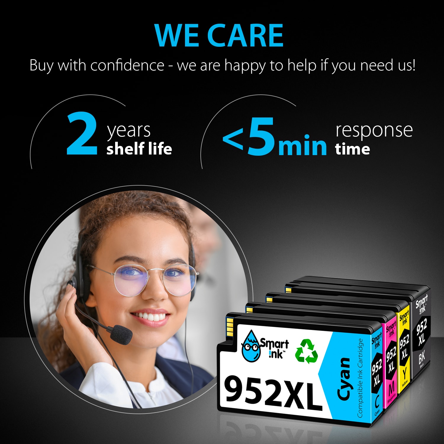 Get HP 952 ink cartridge replacement | Smartink.pro