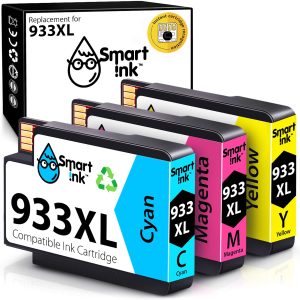 Compatible Ink Cartridge Replacement for HP 932, 933 XL (3 pack), Smart Ink
