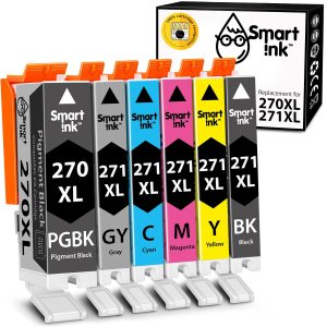 Compatible Ink Cartridge Replacement for Canon 270 XL, 271 XL (6 pack), Smart Ink