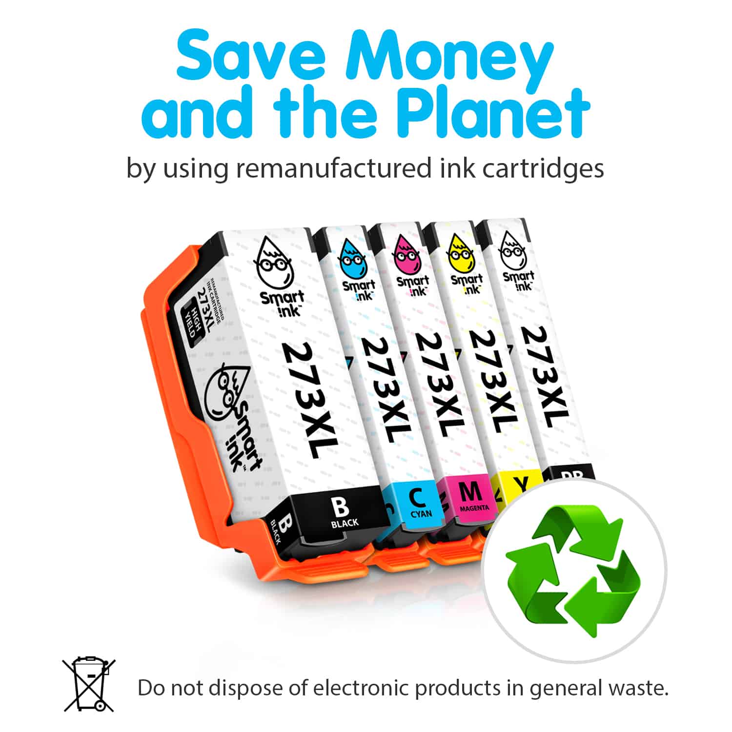 Epson T273 XL (5 pack) Replacement Ink Cartridges - Buy Epson T273