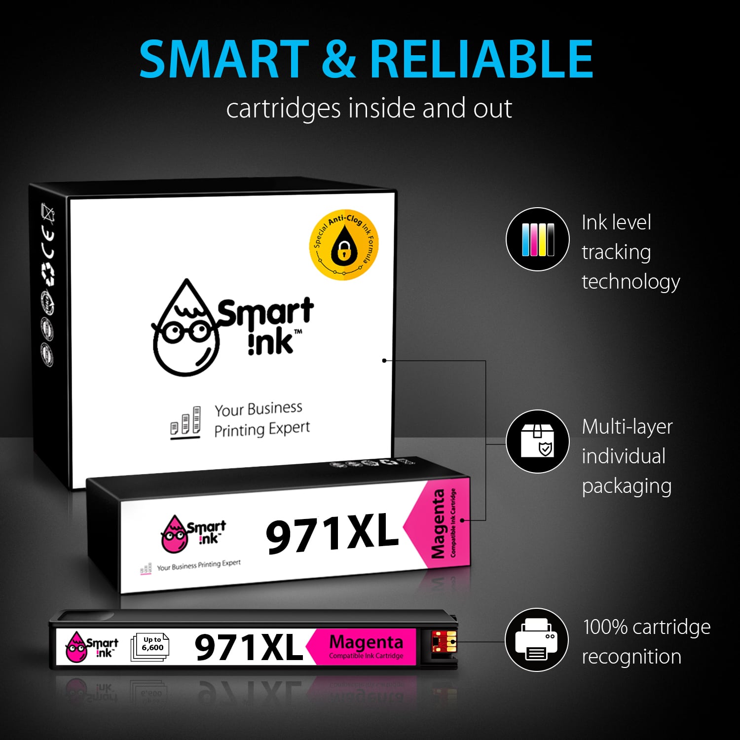 Get compatible HP 970XL/971XL Ink Cartridges (4 Combo Pack Get compatible HP 970XL/971XL Ink Cartridges (4 Combo Pack